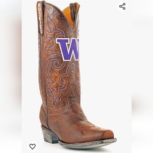 NWT Men's University of Washington Huskies Gameday Cowboy Boots